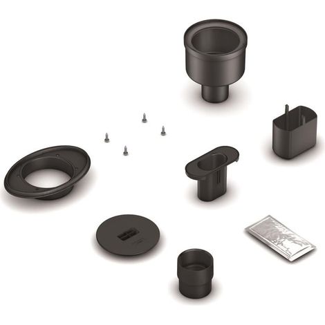 Wedi – Bonde de douche écoulement linéaire vertical DN50 – Capacité 1l/s – Profondeur d’encastrement 50mm – Pour constructions neuves et rénovations
