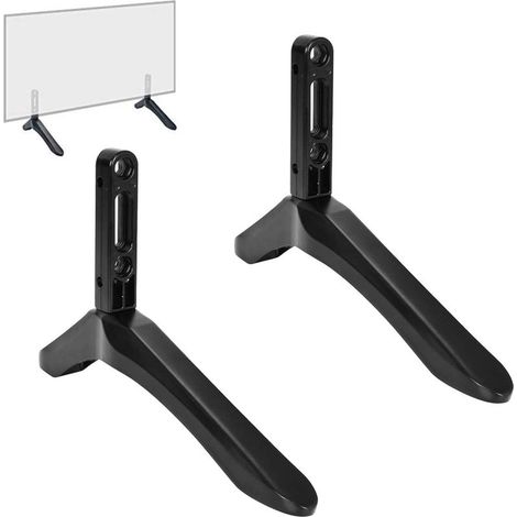 TV Stand, TV Feet for 32 to 65 Inch TVs, TV Mount for Flat and Curved LCD TVs up to 45 kg, Mounting Hole Distance from 22 mm to 55 mm - INHHUB (1/5)