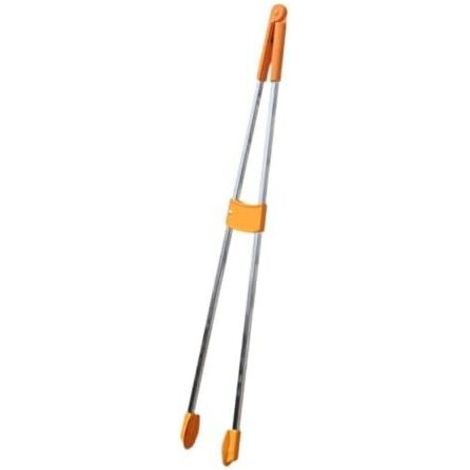 Outils de Ramassage, Outil Ramassage Des Déchets En Acier Inoxydable pour La Maison, Mâchoire Antidérapante, Ramasseur Déchets, 85cm Pince Telescopique à Ordures, Tête en caoutchouc Caoutchouc - (1/5)