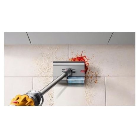 Dyson V12 Submarine Aspiradora escoba 3 en 1 Batería Seca y húmeda HEPA Sin bolsa 0,35 L Níquel, Amarillo (1/2)
