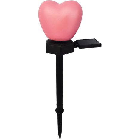 Lampes solaires LED en forme de cœur pour jardin, à piquer, blanc chaud, étanches, pour mariages et fêtes, éclairage paysager, allumage/extinction automatique, lampe décorative pour la Saint-Valentin (1/5)