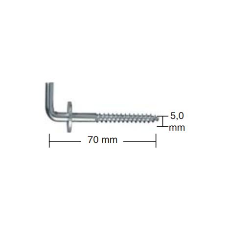 CONNEX MASIDEF - 4 CANCANI ZINCATI 5,0X70mm