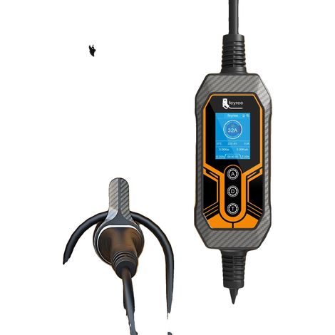 Chargeur EV Portable, Contrôle Intelligent par Application, Courant Ajustable, 7KW 5m Aucune Adaptateur, TYPE2 (1/5)