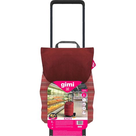 1PZ GIMI CARRELLO SPESA EASY 40 L ROSSO