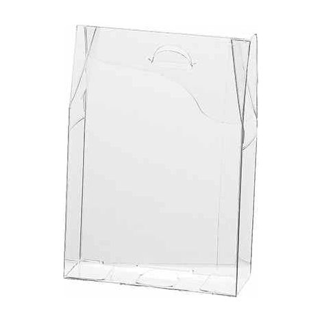 Scatole trasparenti in PET - uso alimentare rettangolari, set da 25 pezzi, cm 9 x 3,5 x 13,5 H