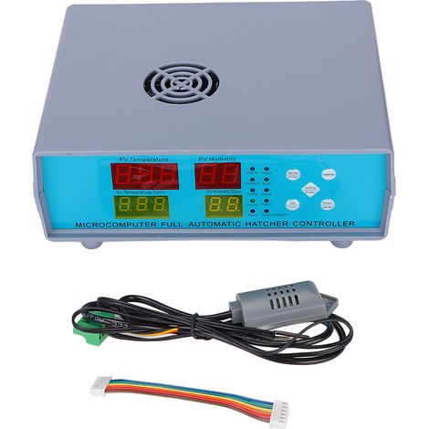 1 Controlador de incubadora, automático, múltiples modos, sensor de humedad, aves de corral (1/5)