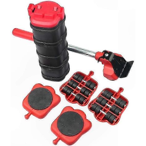 Patins de manutention ultra-résistants pour meubles - Lot de 4 pour déplacer facilement des objets pesant jusqu'à 200 kg. Convient à un usage domestique ou professionnel. Haute qualité. (1/5)