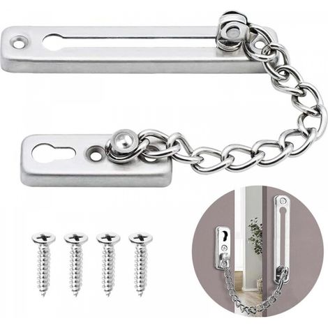 Chaîne De Porte,Porte De SéCurité En Acier Inoxydable ChaîNes,Inoxydable De Chaîne De Porte,Chaîne de porte sécurité,avec vis,portes intérieures (1/5)