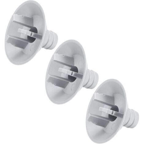 sourcing map Climatisateur Vidange Tuyau Connecteur 25mm Tube Droit Raccord Remplacement Pièce Accessoires pour Mini-Split Fenêtre AC, Gris Paquet de 3