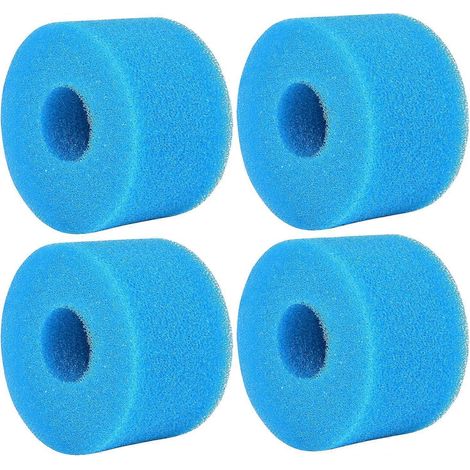 4 pièces d'outils de nettoyage pour filtres de piscine et spas, type S1, éponge filtrante en mousse réutilisable