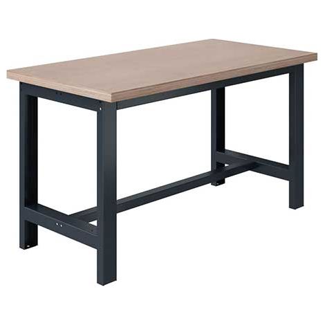 Banco da lavoro per officina - Dimensioni 2000x750x824mm - Grigio chiaro RAL7035 - Carico mass. 500kg - W010020019-GC