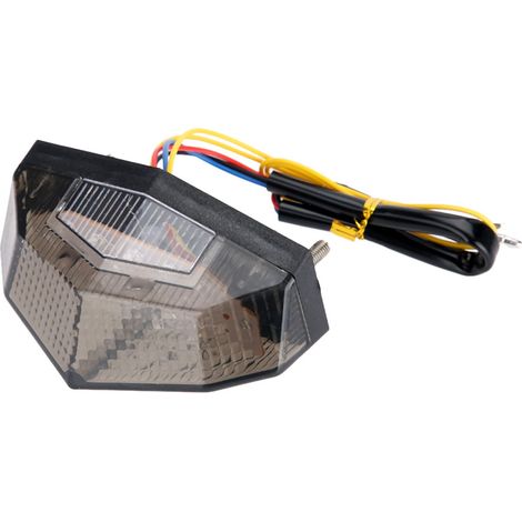 Eosnow Postre arrière de moto, LED 1,9  4.1  2 dans une consommation de faible puissance fumée pour le vélo de rue Retro Honda Retro Honda