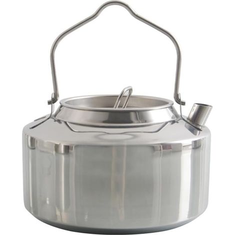 Cafetière Suspendue en Acier Inoxydable à Poignée pour Camping, Cafetière Portable, Réchaud de Pique-Nique, Théière de 1,2 L, Accessoire de Cuisine (1/5)