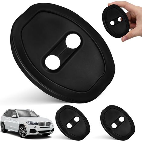 Juego de 4 fundas protectoras de silicona para pestillos de puertas de coche, almohadilla amortiguadora, reduce el ruido de cierre, cubierta para cerradura de puerta para protección y vida útil de la (1/5)