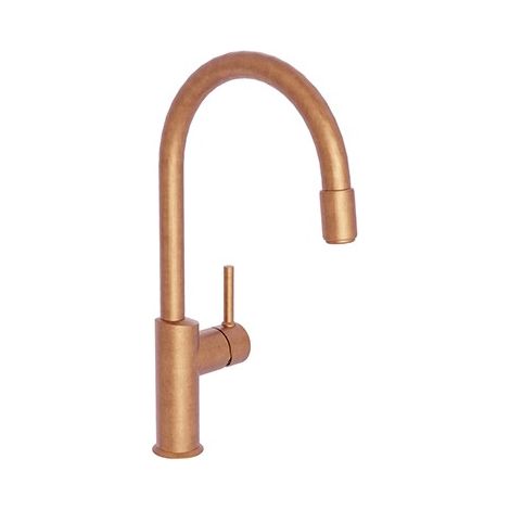 Mitigeur pour évier de cuisine aérateur amovible Or Rose Brossé - CRISTINA ONDYNA KT50934P