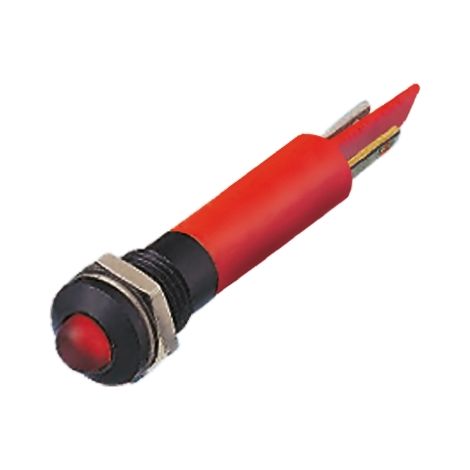 Voyant LED lumineux Rouge RS PRO, dia. 8mm, 24V c.a. ( Prix pour 1 )
