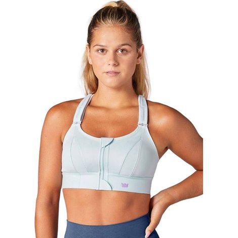 SOUTIEN-GORGE DE SPORT SHEFIT BLEU MAINTIEN FORT RÉGLABLE M (1/5)