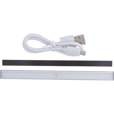 Bewegungsmelder-LED-Leuchte mit Magnetlichtleiste, integriertem Akku und USB-Ladefunktion