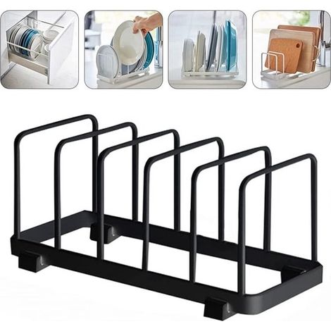 Scolapiatti - Portapiatti - Portaposate - Nero - Scolapiatti - Accessori da cucina - Lavaggio/asciugatura piatti - Portapiatti - Silicone (1/5)