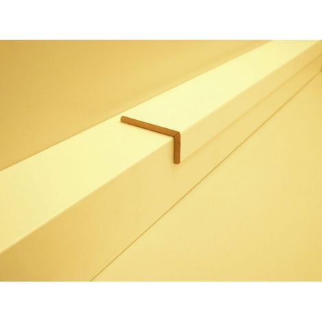 B.S. Bauprogramm Winkelleiste 260 cm 22 x 44 mm Eiche brilliantweiß Leisten