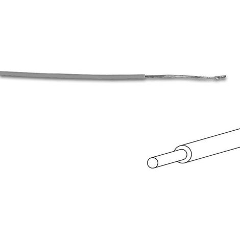 FIL DE CÂBLAGE - ø 1.4 mm - 0.2 mm² - MONOBRIN - GRIS
