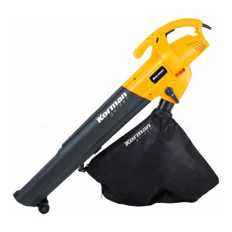 Souffleur broyeur électrique 2600W – Débit d’aspiration 13 m³/min – Rapport de broyage 10:1 – Poids léger 4,2 kg – Korman Garden (1/4)