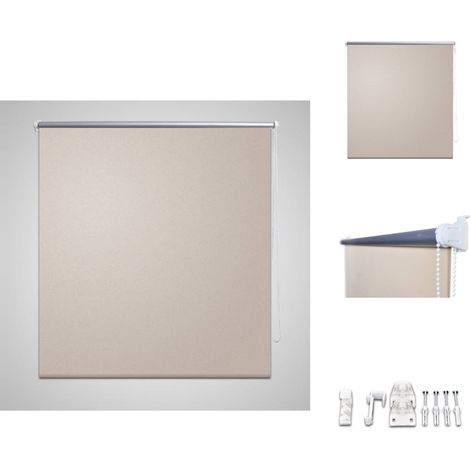 Jalousien & Rollos - Verdunkelungsrollo 160 x 230 cm beige (1/4)