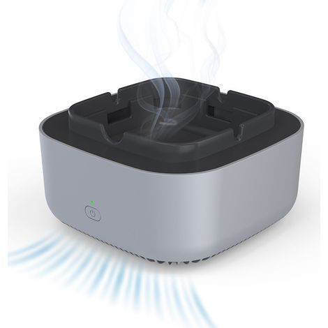 Cendrier Sans Fumée - Purificateur D Air 2 En 1 Avec Filtre À Ions Négatifs - Pour Intérieur Bureau Extérieur - 1 Pièce (1/5)
