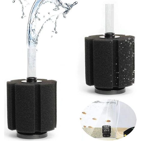 Lot de 2 grilles de filtration, filtre éponge pour aquarium, filtre biochimique pour aquarium à poissons (1/5)