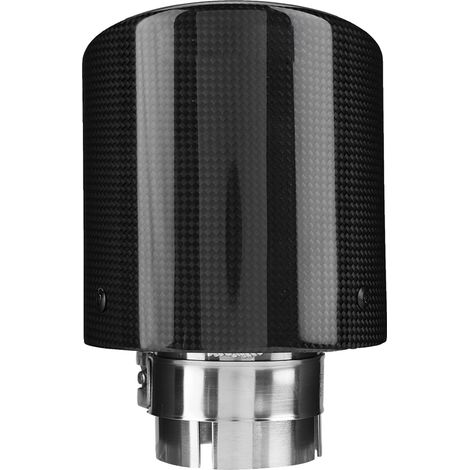Embout d'échappement en fibre de carbone 63/114mm pour voiture