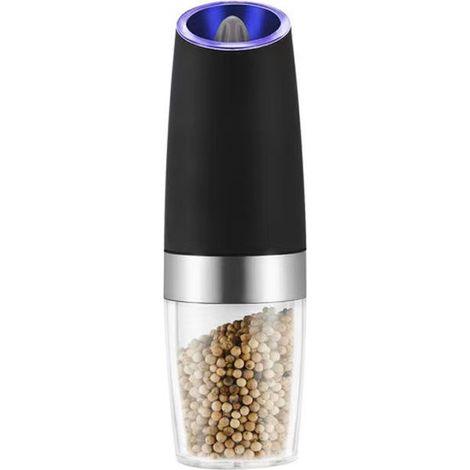Ensemble de broyeur électrique à gravité avec lumière LED, grain réglable, grande capacité, adapté à une utilisation domestique pour les grillades. (1/5)