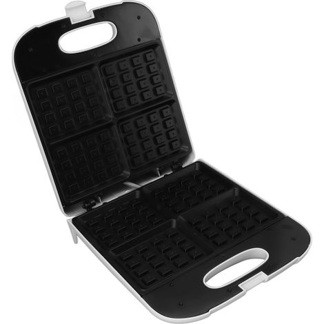 Gaufrier avec contrôle automatique de la température, 1400 W, mini gaufrier avec plaque antiadhésive pour le petit-déjeuner et les en-cas, prise européenne 220 V (1/5)