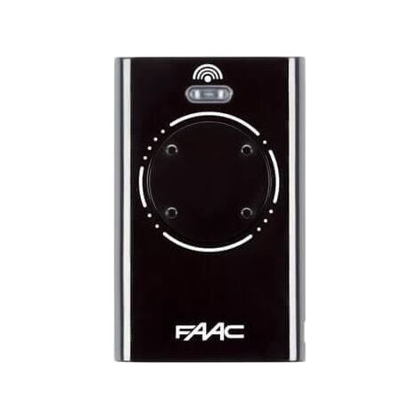 Télécommande 4 canaux FAAC XT4 868 SLH NOIRE - 7870101 (1/2)