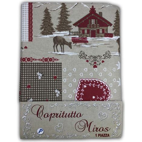 TELO ARREDO Copritutto GRAN FOULARD Copriletto COPRIDIVANO Tessuto MIROS VALBADIA 1 PIAZZA