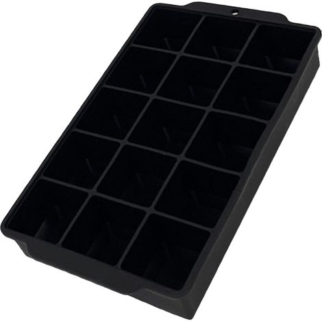 Plateau grilles glaçon libération moule pour boisson en qualité alimentaire silicone facile carré 15 avec couvercle (1/5)