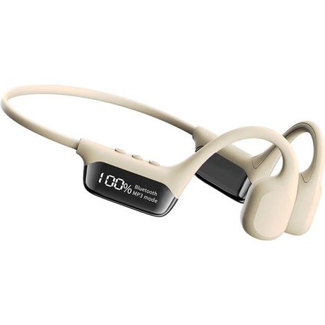 S10 véritable conduction osseuse Bluetooth 5.4 casque sans fil IPX8 imperméable DT5.0 32 Go lecteur MP3 écouteur de natation blanc (1/5)