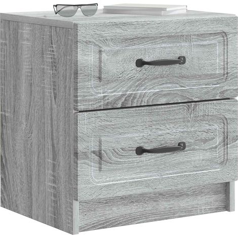 Maison Exclusive - Nachttisch Graues Sonoma 43 x 34,5 x 44,5 cm H