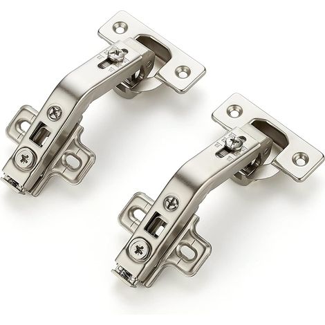 Charnières de porte de cuisine à 135 degrés compatibles avec les armoires d'angle à plateau tournant, cadre avant complet, dissimulées (paquet de 2) (1/5)