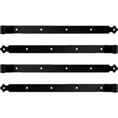 Store Menuiserie – Penture de porte en aluminium 544 mm – Diamètre 14 mm – Fixation avec 5 trous carrés – Pour volets battants et fenêtres en bois ou PVC (1/5)