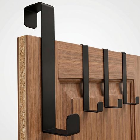 4 Pièces Crochet Porte Placard Acier Inox Accroche Torchon (1/5)
