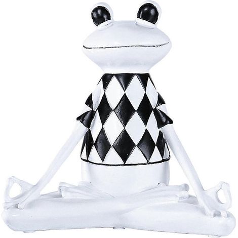 Statue abstraite de grenouille yogi, modèle de grenouille, décoration A-- (1/5)