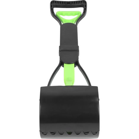 Ramasse-crottes à long manche pour chiens et chats (vert et noir) (1/5)