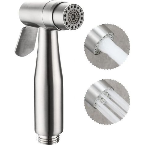 Spruzzatore bidet manuale in acciaio inox – Accessorio igienico per la pulizia del WC, monouso