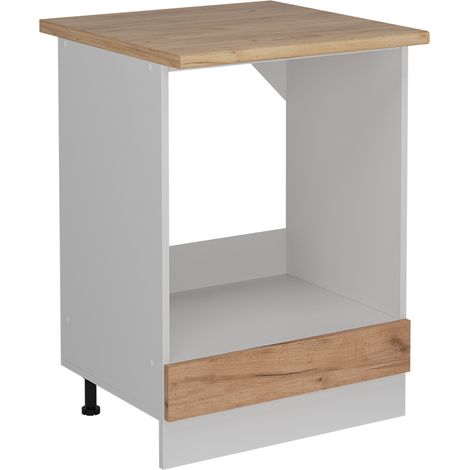 Herdumbauschrank R-Line, Goldkraft Eiche, 60 cm AP Eiche, Vicco