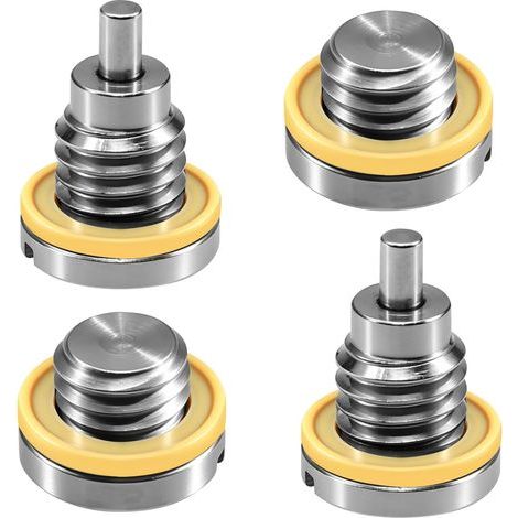 4Pcs Bouchon de Vidange d'Huile d'Unité Inférieure, Vis de Carter d'Engrenage Magnétiques et Non Magnétiques avec Joints pour Moteur Hors-Bord Remplace 79953Q04 (1/5)