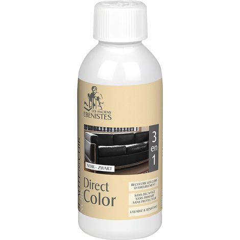 DIRECT COLOR - Recolore le cuir - 250ML NOIR - Les anciens ébénistes