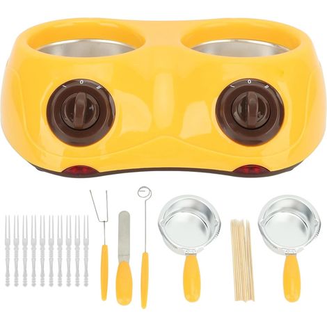 Machine à Fondre Le Chocolat, Four, Machine à Fondre, Bricolage, Double Pot, Outil avec Chauffage électrique, Machine à Fondre Le Chocolat, Ustensile de Fusion, 20 W pour (Yellow) Four, Double Pot, C (1/5)