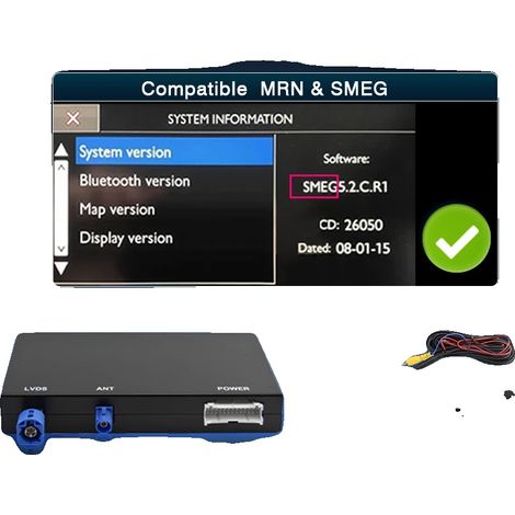 Interfaz Android Auto CarPlay, conectividad perfecta, calidad de audio mejorada, para "SMEG" + CAM (1/2)