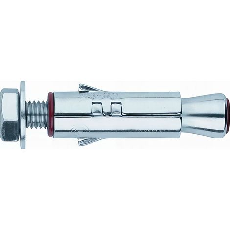 Index – Cheville anti-rotation pour charges lourdes – Vis 8.8 zinguée M16 x 90 Ø24 – Lot de 10 unités pour béton armé