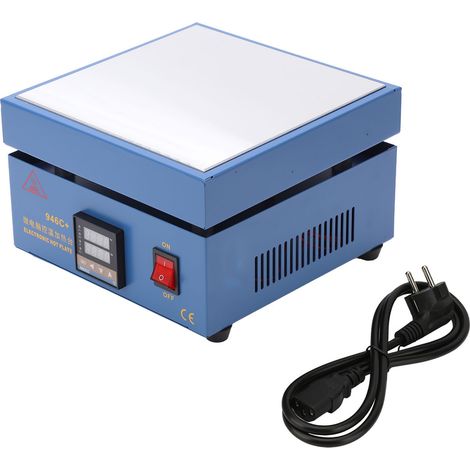 Plaque chauffante numérique 220V avec écran LCD pour préchauffage de réparation téléphone, station de chauffe écran, prise UE, outil de remplacement (1/5)